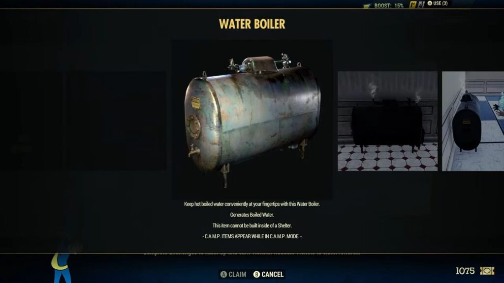 Fallout 76 Water Boiler